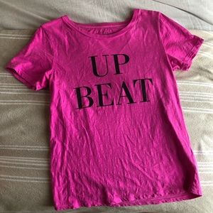 J Crew “Up Beat” Pink T-Shirt